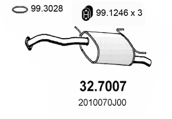 Rear Muffler (32.7007)