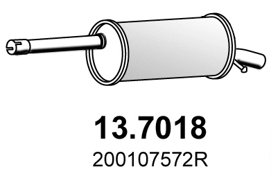 Rear Muffler (13.7018)