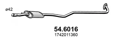 Centre Muffler (54.6016)