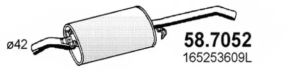 Rear Muffler (58.7052)