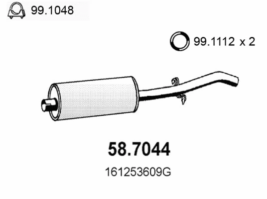Rear Muffler (58.7044)