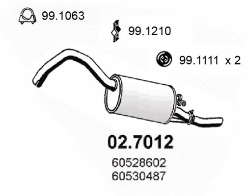Rear Muffler (02.7012)