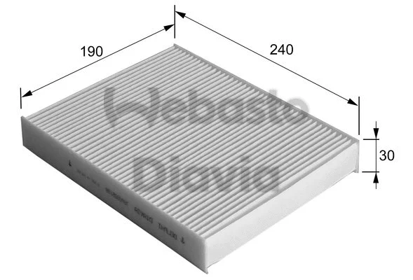 Filter, cabin air (82D0325139A)