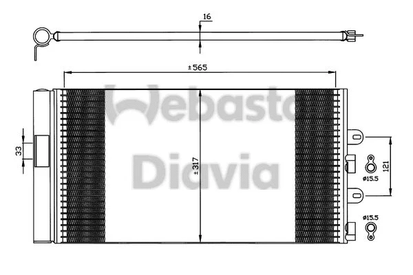 Condenser, air conditioning (82D0225594A)