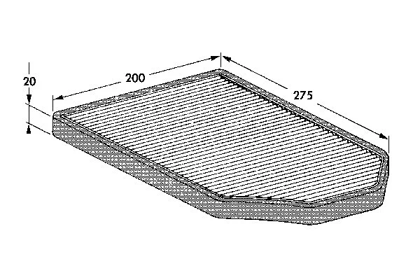 Filter, cabin air (82D0325065A)