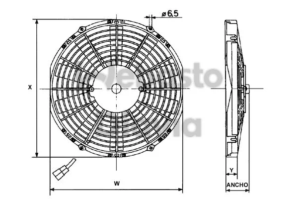 Fan, engine cooling (62080028S1A)