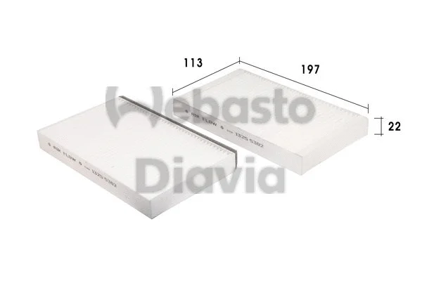 Filter, cabin air (82D0325119A)