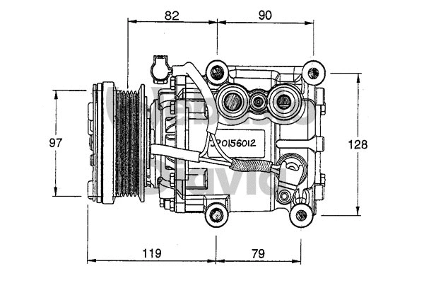 Compressor, air conditioning (82D0156012CA)