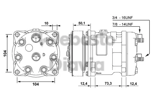 Compressor, air conditioning (82D015515MA)