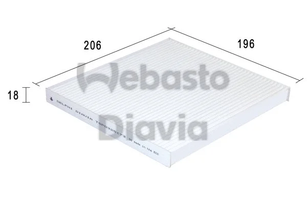Filter, cabin air (82D0325173A)