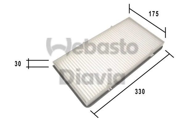 Filter, cabin air (82D0325193A)
