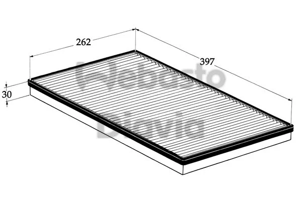 Filter, cabin air (82D0325086A)