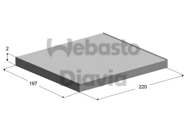 Filter, cabin air (82D0325148A)