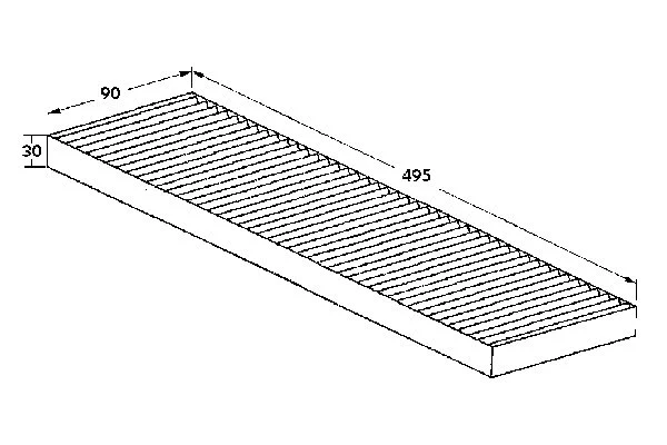 Filter, cabin air (82D0325070A)