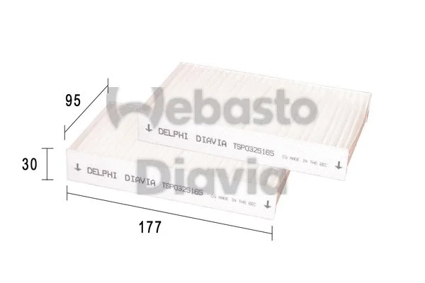 Filter, cabin air (82D0325165A)