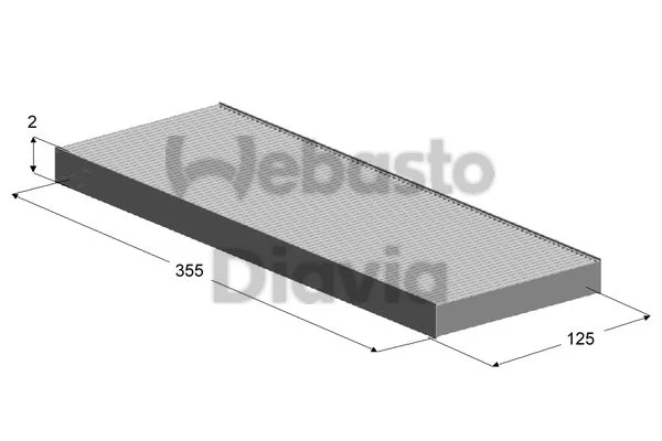 Filter, cabin air (82D0325140A)