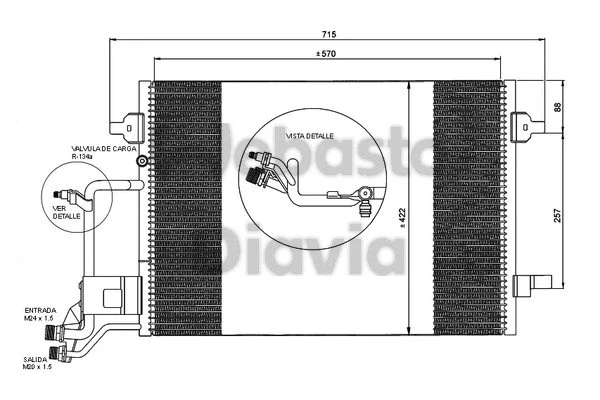 Condenser, air conditioning (82D0225011B)
