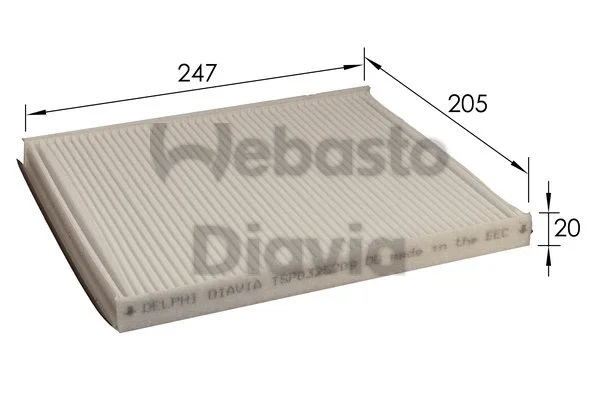 Filter, cabin air (82D0325209A)