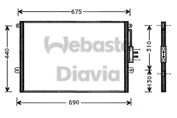 Condenser, air conditioning (82D0225249A)