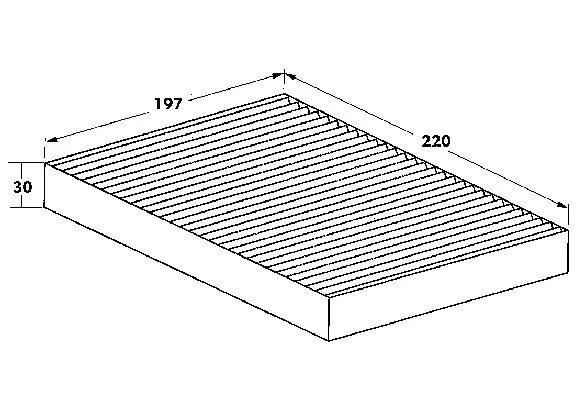 Filter, cabin air (82D0325059A)