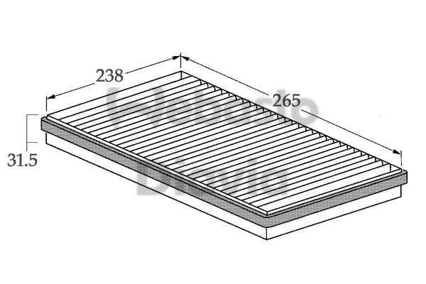 Filter, cabin air (82D0325051A)