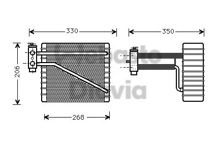 Evaporator, air conditioning