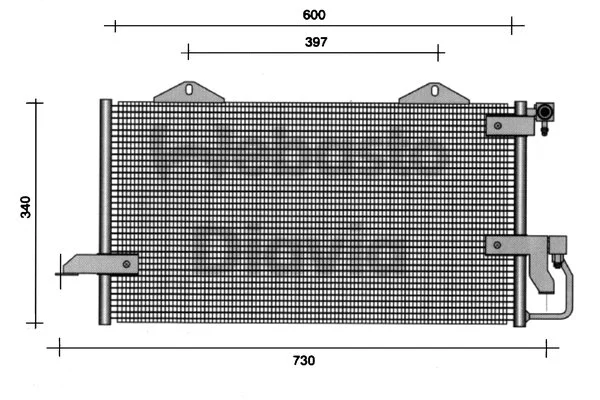 Condenser, air conditioning (82D0225010B)