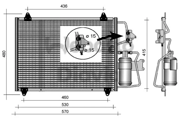 Condenser, air conditioning (82D0226150MA)