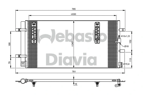 Condenser, air conditioning (82D0225671A)