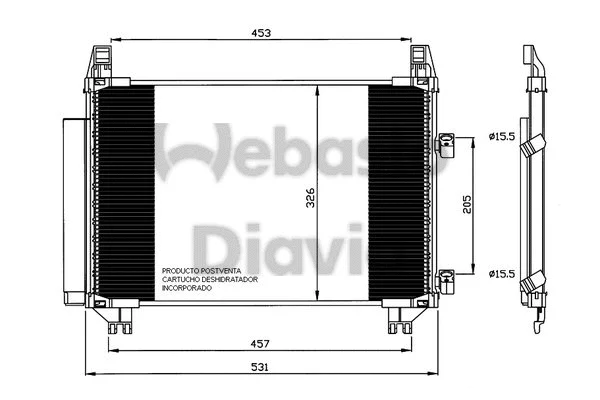 Condenser, air conditioning (82D0225625A)