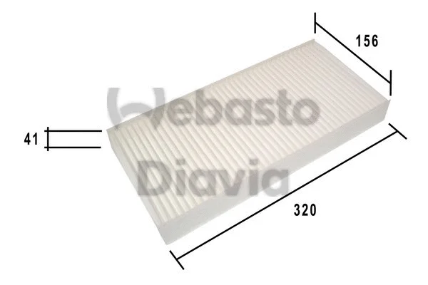 Filter, cabin air (82D0325183A)