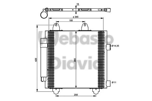 Condenser, air conditioning (82D0225643A)