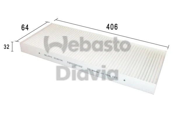 Filter, cabin air (82D0325162A)