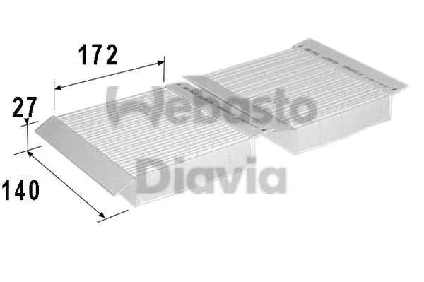 Filter, cabin air (82D0325110A)