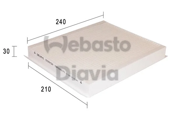 Filter, cabin air (82D0325171A)