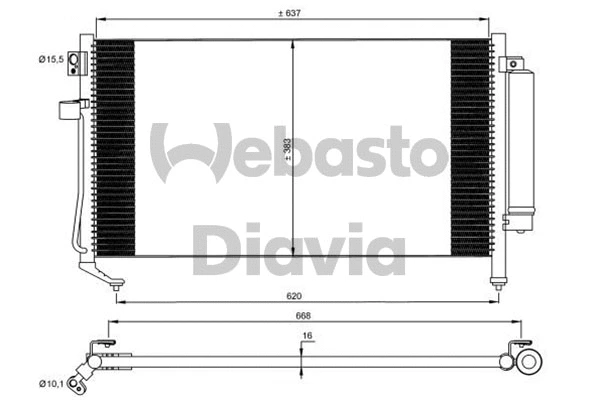 Condenser, air conditioning (82D0225705A)