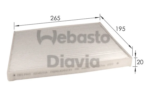 Filter, cabin air (82D0325231A)