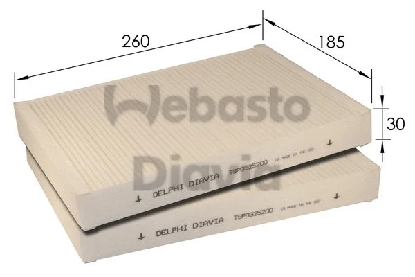 Filter, cabin air (82D0325200A)