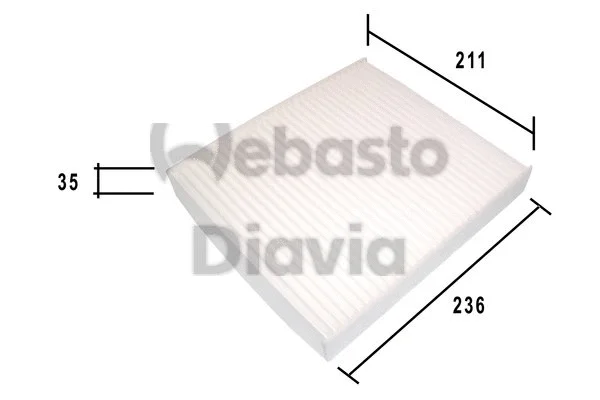 Filter, cabin air (82D0325180A)