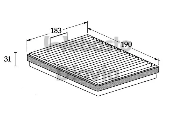 Filter, cabin air (82D0325036A)