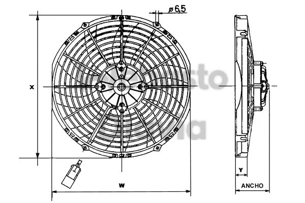 Fan, engine cooling (62080133S1A)