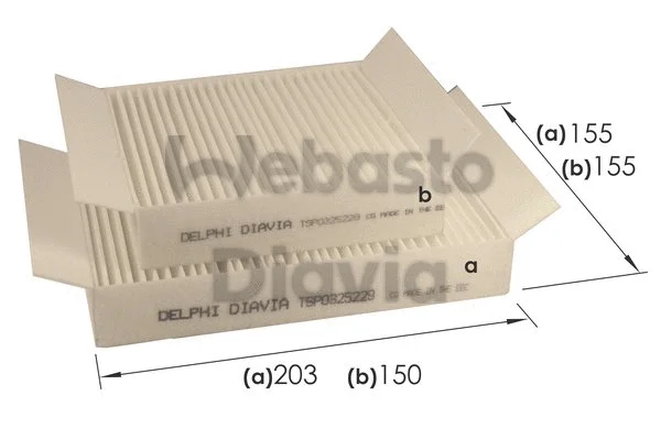 Filter, cabin air (82D0325229A)