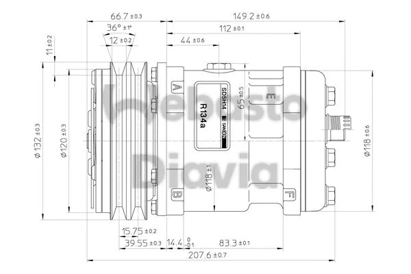 Compressor, air conditioning (82D015558SA)