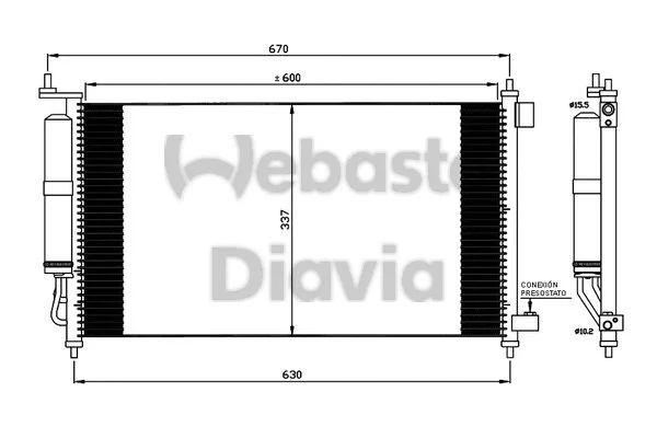 Condenser, air conditioning (82D0225564A)
