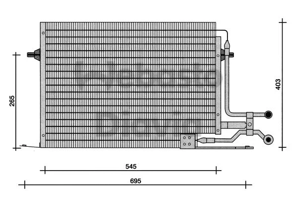 Condenser, air conditioning (82D0225028A)