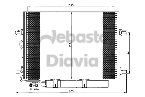 Condenser, air conditioning (82D0225503A)