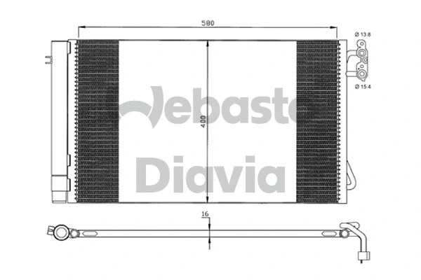Condenser, air conditioning (82D0225545A)