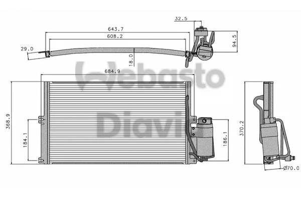 Condenser, air conditioning (82D0225050B)
