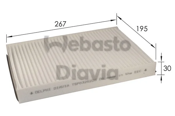 Filter, cabin air (82D0325226A)