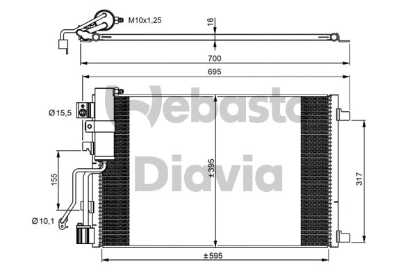 Condenser, air conditioning (82D0226290MA)